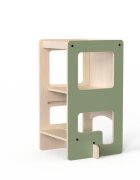 MamaToyz Turn de invatare multifunctional Kule Flip Mint utilizabil ca masa sau platforma de joaca