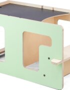 MamaToyz Turn de invatare multifunctional Kule Flip Mint utilizabil ca masa sau platforma de joaca