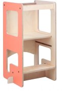 MamaToyz Turn de invatare multifunctional Kule Flip Roz utilizabila ca masa sau platforma de joaca