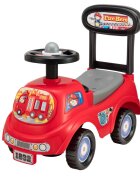 Mandelli Ride-On pentru copii fara pedale rosu actionat cu picioarele recoamndat copiilor intre 1 si 3 ani spatiu de depozitare sub scaun
