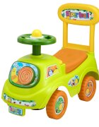 Mandelli Ride-On pentru copii fara pedale verde actionat cu picioarele recoamndat copiilor intre 1 si 3 ani spatiu de depozitare sub scaun