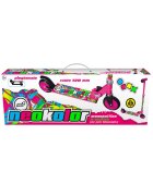 Mandelli Trotineta Neokolor roz cadru din aluminiu ghidon reglabil greutate admisa 50 kg