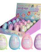 Martinelia Set 16 bombe de baie efervescente in forma de ou cu figurina surpriza in interior 150g