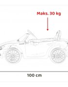 Maserati Masinuta electrica pentru copii Ghibli negru 60W cu telecomanda pornire lenta lumini suspensii panou audio scaun piele si roti din spuma Eva