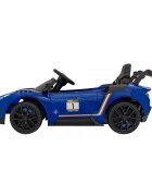 Maserati Masinuta electrica pentru copii MC20 GT2 albastru 110W cu telecomanda pornire lenta suspensii panou audio scaun piele si roti din spuma Eva