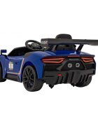 Maserati Masinuta electrica pentru copii MC20 GT2 albastru 110W cu telecomanda pornire lenta suspensii panou audio scaun piele si roti din spuma Eva