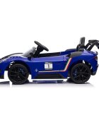 Maserati Masinuta electrica pentru copii MC20 GT2 Blue 300W cu echipare Premium si licenta pornire la buton scaun din piele slow start lumini suspensii roti din spuma Eva si scaun piele