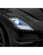 Maserati Masinuta electrica pentru copii MC20 GT2 negru 110W cu telecomanda pornire lenta suspensii panou audio scaun piele si roti din spuma Eva