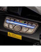 Maserati Masinuta electrica pentru copii MC20 GT2 negru 110W cu telecomanda pornire lenta suspensii panou audio scaun piele si roti din spuma Eva