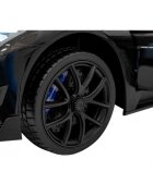 Maserati Masinuta electrica pentru copii MC20 GT2 negru 110W cu telecomanda pornire lenta suspensii panou audio scaun piele si roti din spuma Eva