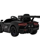 Maserati Masinuta electrica pentru copii MC20 GT2 negru 110W cu telecomanda pornire lenta suspensii panou audio scaun piele si roti din spuma Eva