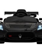Maserati Masinuta electrica pentru copii MC20 GT2 negru 110W cu telecomanda pornire lenta suspensii panou audio scaun piele si roti din spuma Eva
