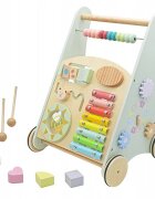 Matadi Antepremergator cu activitati educative din lemn Blue