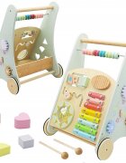 Matadi Antepremergator cu activitati educative din lemn Blue