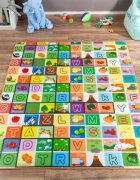 Matadi Covor din spuma pliabil cu doua fete 200x180 cm Farm Animals