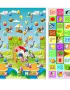 Matadi Covor din spuma pliabil cu doua fete 200x180 cm Farm Animals