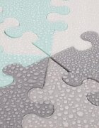 Matadi Covor multifunctional din spuma EVA tip puzzle GreyTurquoise 170x140x1 cm cu 60 elementeprotectie termoizolantacuratare usoarapiese interconectabilegeanta depozitare inclusa