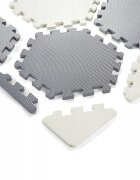 Matadi Covor puzzle din spuma EVA cu 43 elemente 150x130X1.2 cm Hexagonal Grey