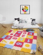 Matadi Covor puzzle multifunctional din spuma EVA cu 36 elemente 142x142x1.4 cm Numbers