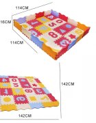 Matadi Covor puzzle multifunctional din spuma EVA cu 36 elemente 142x142x1.4 cm Numbers