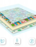 Matadi Covoras educational din spuma XPE cu doua fete 180x200 cm Animals Road
