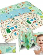 Matadi Covoras educational din spuma XPE cu doua fete 180x200 cm Dino Road