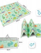 Matadi Covoras educational din spuma XPE cu doua fete 180x200 cm Dino Road