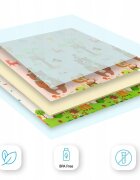 Matadi Covoras educational din spuma XPE cu doua fete 180x200 cm GirafeUrsuleti plus