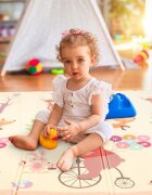 Matadi Covoras educational din spuma XPE cu doua fete 180x200 cm Road Teddy