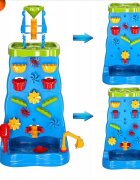 Matadi Joc 2 in 1 pentru copii cu Perete de apa si Cascada structura dubla angrenaje rotative si atractii multiple inaltime de 92 cm