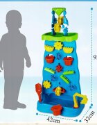 Matadi Joc 2 in 1 pentru copii cu Perete de apa si Cascada structura dubla angrenaje rotative si atractii multiple inaltime de 92 cm