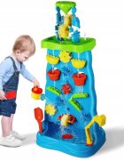 Matadi Joc 2 in 1 pentru copii cu Perete de apa si Cascada structura dubla angrenaje rotative si atractii multiple inaltime de 92 cm