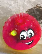 Matadi Jucarie de baie Fantana arteziana cu luminite 10 cm Pink