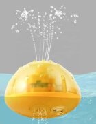 Matadi Jucarie de baie Fantana arteziana cu luminite 10 cm Yellow