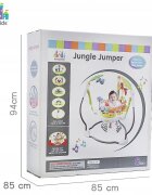 Matadi Jumper interactiv pentru copii Orange cu efecte sonore si luminoase sezut rotativ 360 masuta educationala