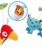 Matadi Jumper interactiv pentru copii Orange cu efecte sonore si luminoase sezut rotativ 360 masuta educationala