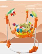 Matadi Jumper interactiv pentru copii Orange cu lumini si sunete sezut rotativ 360 inaltime ajustabila dimensiune 95 x 72 x 72 cm