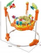 Matadi Jumper interactiv pentru copii Orange cu lumini si sunete sezut rotativ 360 inaltime ajustabila dimensiune 95 x 72 x 72 cm