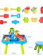 Matadi Masuta de activitati 2in1 pentru apa si nisip cu scaunel Aquamori de apajucarii pentru nisip incluse