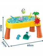 Matadi Masuta de activitati pentru apa si nisip cu accesorii specifice incluse dimensiune 60 x 36 x 40 cm