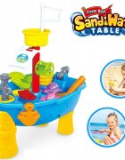 Matadi Masuta de joaca 2in1 cu apa si nisip Pirate Boat cu 24 accesorii moara de apaplastic durabil dimensiune 305x51x58 cm
