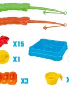 Matadi Masuta de joaca cu apa si joc de indemanare copii 2in1 Fishing cu 2 unditepestisori si recipiente inclusemecanism tip moara de apa