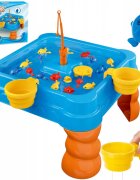 Matadi Masuta de joaca cu apa si joc de indemanare copii 2in1 Fishing cu 2 unditepestisori si recipiente inclusemecanism tip moara de apa