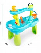Matadi Masuta de joaca cu apa si nisip Play Time cu 18 accesorii inclusenivel cu efect de ploaieangrenaj mobil pentru efect cascadadimensiune 62x37x57 cm