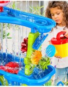 Matadi Masuta de joaca cu apa si nisip Play Time cu 4 niveleaccesorii inclusenivel cu efect de ploaieangrenaj mobil pentru efect cascadadimensiune 48x38x73 cm