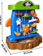 Matadi Perete cu apa 2in1 stil Montessori cu 2fetecascada si accesorii nisip incluseangrenaje rotativedimensiune 51.1x40.2x56.6 cm