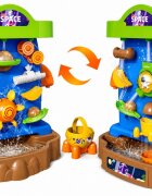 Matadi Perete cu apa 2in1 stil Montessori cu 2fetecascada si accesorii nisip incluseangrenaje rotativedimensiune 51.1x40.2x56.6 cm