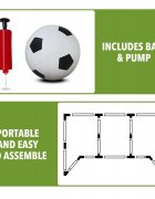 Matadi Poarta de fotbal cu minge si pompa 182x88cm