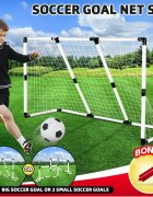 Matadi Poarta de fotbal cu minge si pompa 182x88cm