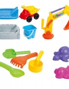 Matadi Set 2in1 cutie de nisip cu excavator rampa si camion Sandbox Game